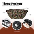 thumbnail image 4 of Naloa Tropical Flowers (2) Print Running Belts for Men Women,Running Fanny Pack with 2-Zipper Pockets,Waterproof Waist Pack for Travel Hiking Running Outdoor Sports, 4 of 8