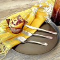 thumbnail image 4 of Stainless Steel Fork Cake Fork Fruit Fork 8 Piece Set Dessert Fork Salad Fork, 4 of 4
