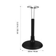 thumbnail image 2 of OULII 4 Pcs Support de Poupée en Acier Inoxydable Noir pour Étagère Table Présentoir Tenue Réglable, 2 of 8