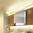 thumbnail image 4 of Applique Murale Antibuée de Style Moderne pour Salle de Bain Chambre Commode Pièce Lampe Miroir en Acier Inoxydable Design Simple Accessoires d'Éclairage Argent, 4 of 9