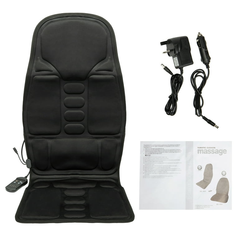 8 Mode Massage Car Seat Cushion Back Relief Fatigue Heat Office Gaming  Chair Pad