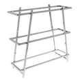 thumbnail image 5 of HUBERT Chrome 3-Tier Buffet Stand with White Shelves, 5 of 7