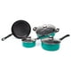 thumbnail image 1 of Batería de Cocina Cinsa  Esencial 7 piezas De Aluminio Color Verde, 1 of 4