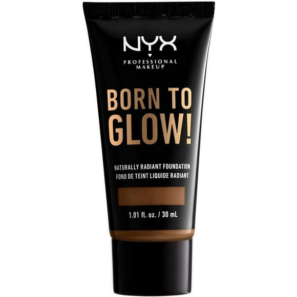 NYX PROFESSIONAL MAKEUP Born To Glow Base de maquillaje naturalmente radiante de media - Mocha