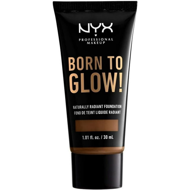 NYX PROFESSIONAL MAKEUP Born To Glow Base de maquillaje naturalmente radiante de media - Mocha