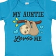 thumbnail image 4 of Inktastic My Auntie Loves Me with Sloth and Hearts Boys or Girls Baby Bodysuit, 4 of 5