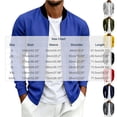 thumbnail image 2 of YUGYXL Long Sleeve Shirts for Men Fall Big and Tall Sport Shirt Classy Casual Baggy Fit Athletic Tops Dark Gray Jackets, 2 of 5