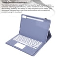thumbnail image 4 of Slim Lightweight Keyboard Cover for Tab P12 12.7Inch Tablet  Keyboard with Pen Holder, Foldable Stand, , AntiSlip Slots, 100 110 120 Angles, Multi Touch Gestures, 4 of 7