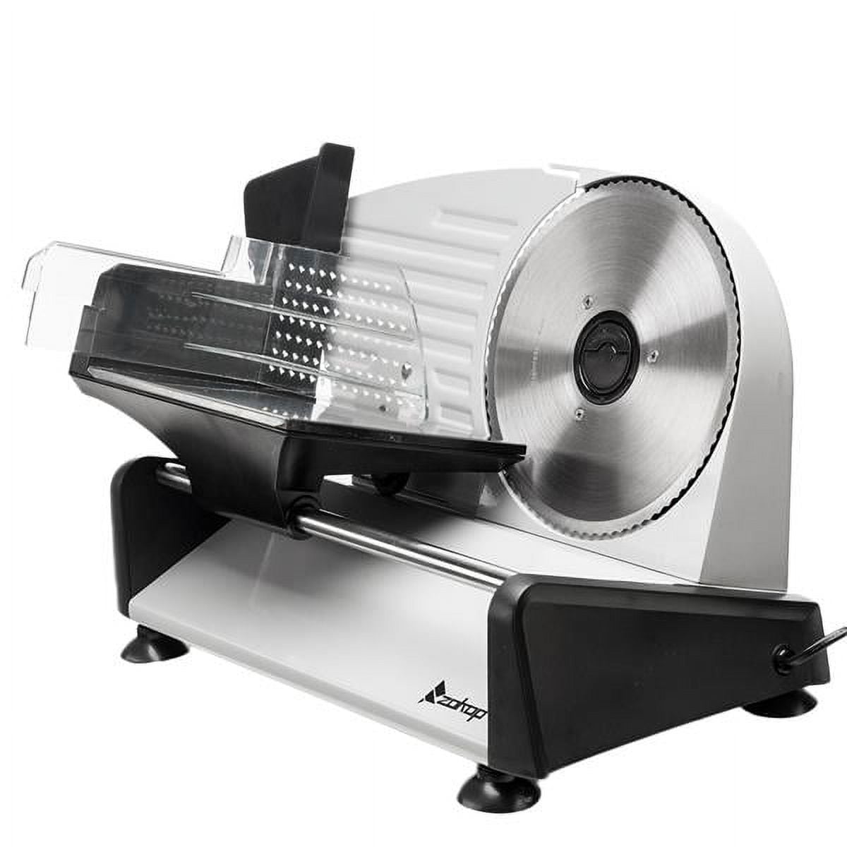 Electric Bread Slicer - All-Purpose Slicer & Sausage Cutter with 19 cm  Stainless Steel Blades, Adjustable Food Processor 0 to 15 mm for