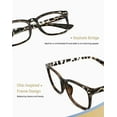 thumbnail image 5 of Blue Light Blocking Glasses Square Nerd Eyeglasses Frame Anti Blue Ray Computer Game Glasses, 5 of 5
