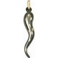 thumbnail image 2 of 14K Gold Italian Hand Sign Charm 18mm & Black Rhodium 14K Yellow Gold Italian Horn Charm, 2 of 5