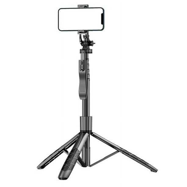 Trípode L16 Inalámbrico para Selfies en Teléfono Móvil, Monopié Plegable para Teléfonos Inteligentes, Equilibrio Estable, 1530 mm