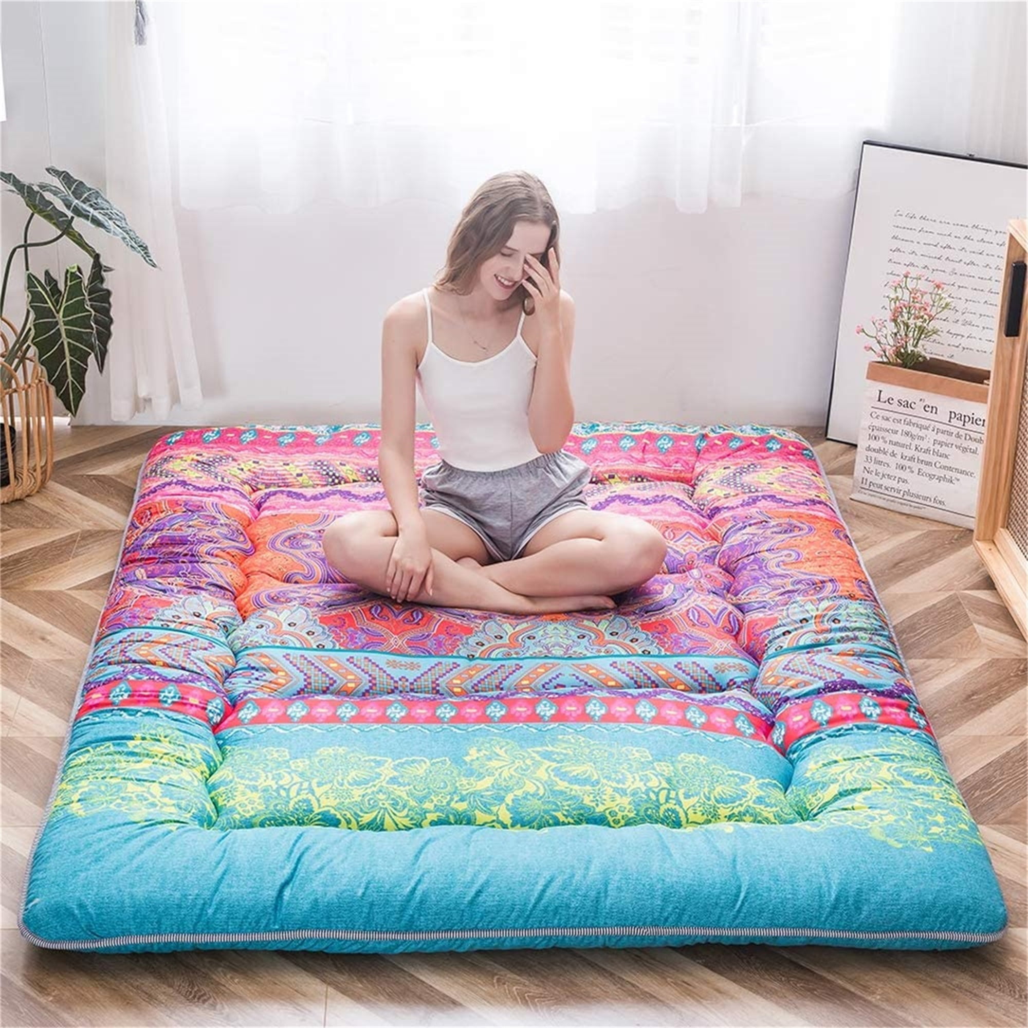 OUSPT Inflatable Sleeping Mat,Camping Inflatable Sleeping Pad Camping Mattress U 