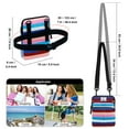 thumbnail image 3 of HAWEE Multifunction Phone Bag One Shoulder Phone Waist Bag Diagonal Cross Bag Smart Phone Case Outdoor Bag Triple Zip Hipster, 3 of 6
