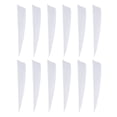 thumbnail image 2 of Fletchings de paletas de plumas de 3 pulgadas de 12 piezas para arco de bricolaje blanco Cola Tiro con arco Fletching Vanes, 2 of 8