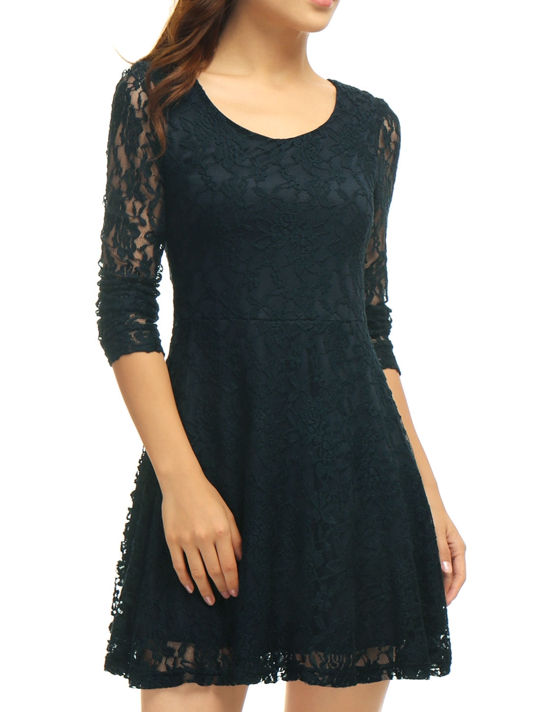 mini skater dress with sleeves