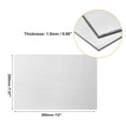 thumbnail image 2 of Uxcell 305mm x 200mm x 1.5mm Rectangle 6061 Aluminum Sheet Flat Metal Plate Stock, 2 of 5
