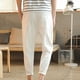 thumbnail image 5 of Pantalones largos de algodón para hombre, con cordón ajustable, informales, de color liso, lavados, de pierna recta, para exteriores, de algodón, 5 of 8