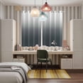 thumbnail image 5 of Grey Ombre Kitchen Curtains 63 Inch Length, Gray White Gradient Modern Abstract Art Grommet Top Bedroom Living Room Curtains, Light Filtering Cafe Curtain Drapes 2 Panels Set 84''x63'', 5 of 9