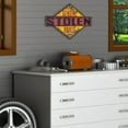 thumbnail image 6 of American Art Decor Genuine Stole Parts Embossed Metal Sign, Red - 13.5” H x 18.25” L x 0.5” D, 6 of 6