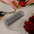 thumbnail image 2 of 1 rollo de malla metálica floral de hierro para arreglos florales, ramos de bricolaje, malla metálica para flores, 2 of 5