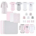 thumbnail image 2 of Ensemble-cadeau Layette pour Bébés Filles / Ensemble de Vêtements et Accessoires pour Fille de 23 Pcs / Convient de s à 3 Mois / Imprimé Animal Guépard Rose, 2 of 2