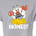 thumbnail image 3 of SpongeBob SquarePants - Mr Krabs Money - Juniors Cropped Cotton Blend T-Shirt, 3 of 6