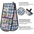 thumbnail image 4 of Dailycode Double Sided Oven Mitt with Loop Heat Resistant Kitchen Long Potholders 7" x 35" Summer Flowers and Ladybirds, 4 of 6