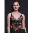 thumbnail image 4 of Bimba Robe Longue Maxi d'Été pour Femmes Teinture sur Nœuds Imprimée à Col en V Tenue de Villégiature de Vacances-Xxx-Grand, 4 of 5