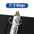 thumbnail image 5 of Comix Premium 1 inch 3 Ring Binder, 1" O-ring, 250-Sheet Capacity,Office Supplies,12 Pack Black, 5 of 6