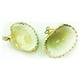 thumbnail image 4 of Pendientes colgantes chapados en oro natural (2 unidades/paquete) Cáscara, 4 of 7