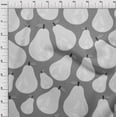thumbnail image 3 of oneOone Cotton Flex Gray Fabric Fruits Craft Projects Decor Fabric Printed By The Yard 40 Inch Wide, 3 of 4