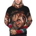 thumbnail image 5 of Lsque Chucky Pattern Casual Men's Hoodie,Hooded Sweatshirt with Kangaroo Pocket,Pullover Hoodie-4X-Large, 5 of 8