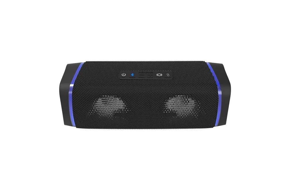 Memphis MFLOWBTK Flow - Wireless Bluetooth & Aux Speaker, IPX7 Water Resistance, Black