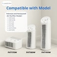 thumbnail image 4 of Nispira U Filter HRF201B Replacement 2-in-1 HEPA Activated Carbon For Honeywell Febreze Air Purifier FRF102B FRF101B | FHT190 FHT180 FHT170 HHT270 HHT290 | Removes Smoke, Pollen, Dust | 1 Pack, 4 of 7