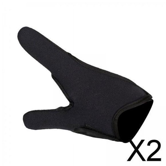 Guantes de pesca para fundición Colamx 2 piezas color negro