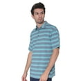 thumbnail image 2 of AVA Athletica Men's Moisture-Wicking Collared T-Shirt; Teal Blue; XL, 2 of 6