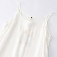 thumbnail image 4 of Womens Summer Fashion Dresses Solid Color Camis Sleeveless Round Neck 2026 Vacation Beach Sundresses — White∣XL, 4 of 5