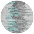 thumbnail image 2 of Addison Rugs Chantille Indoor/Outdoor Transitional Modern Teal Washable Round Rug, 8' x 8', 2 of 6
