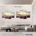 thumbnail image 4 of Elephant Stock Haleakala Morning Sky Wall Art - Horizontal Multi Panel Canvas - Living Room Wall Decor - Nature Multi Panel - Blue And Brown Decor - 84" x 54", 4 of 8