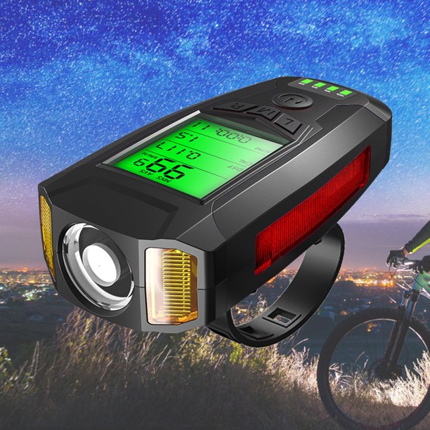 Luz de bicicleta multifunción ciclo cabeza luz 1200 mAh para ciclismo de montaña de carretera