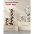 thumbnail image 5 of Rustic Brown 5 - Tier Tree Bookshelf - Space - Saving Corner Shelf. Ideal for Holding Books, CDs, Games in Bedroom, Living Room, or Home Office, 5 of 6