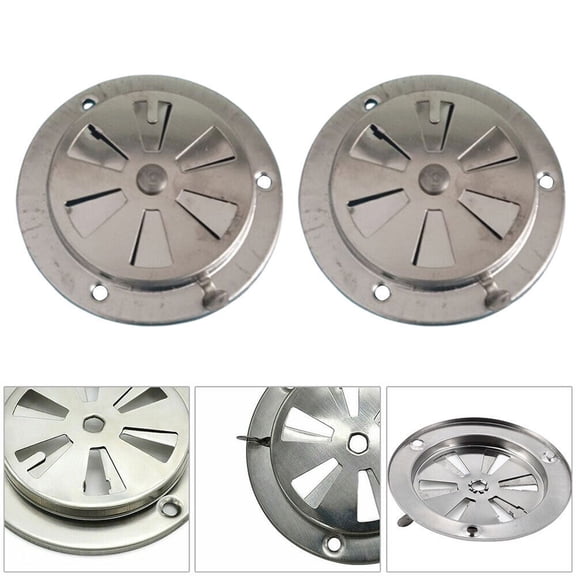 2PCS Replacement Parts -BBQ Grill Smoker Exhaust Vent Stove Air Vent Damper USA