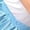 Blue, variant on Satin Full Long Skirt for Circle Ruffle Skirt Satin Flowy Latin Belly Dance Umbrella Dress for Girls 8-12 Years