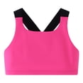 thumbnail image 2 of Afuyipoi Girls Color Block Yoga Fitness Tank Top (5-13 Years) Fashion Solid Round Neck Sleeveless Activewear for Athletic Training Hot Pink 5/6, 2 of 6