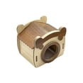 thumbnail image 2 of Wooden Hamster Hideout House Natural Solid Wood Hut for Small Animals Cage Decoration Safe Chew Toy Bed, Style A, by IHXORA, 2 of 6