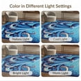 thumbnail image 7 of ODIKA Navy Animals Octopus Marine Creature Wave Border Tentacle Nautical Non-Slip Chair-Friendly Floor for Dining Room, Under Table, Office, 7 of 7