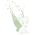 thumbnail image 2 of Girl's Peter Pan Peter Pan St. Patrick's Day Tinkerbell Shamrock Wings  Graphic Tee White X Small, 2 of 4