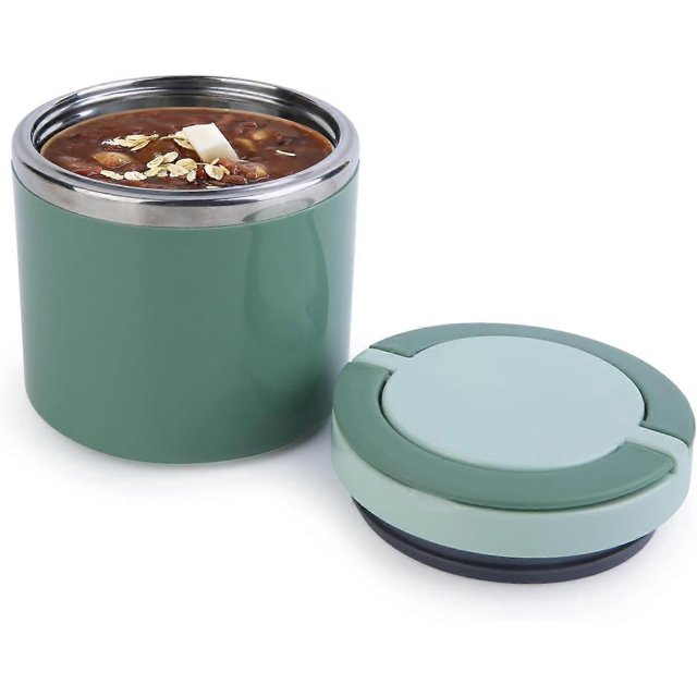 630ml Food Flask for Hot Food with Handles, Portable Stainless Steel Vacuum Thermo Food Jar, Reusable Insulated Food Container