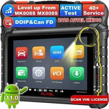Autel MaxiCheck MX900 Gift MV108 Level up of MK808S MX808S Car Diagnostic Bidirectional Scan Tool 40  Resets DoIP & CAN FD Auto VIN/License WiFi Print FCA SGW Android 11 OS